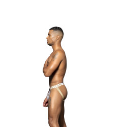 Andrew Christian Jockstrap Golden Tiger Blanc-doré